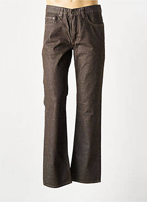 Pantalon droit marron HECHTER STUDIO pour homme