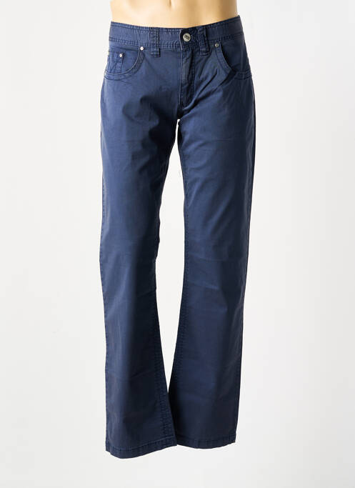 Pantalon droit bleu GREYES pour homme