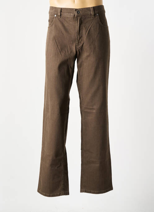 Pantalon droit marron PIONIER pour homme