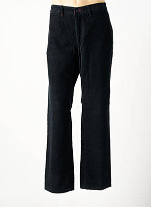 Pantalon droit tissage velours taille normale noir KUDIS BRAND homme