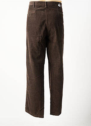 Pantalon droit tissage velours taille normale marron KUDIS BRAND homme