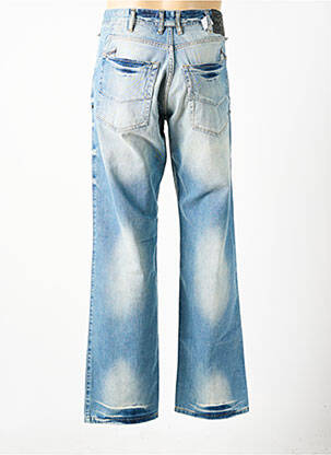 Jeans coupe droite fermeture zippée sous rabat boutonné taille normale bleu REPLIKA homme