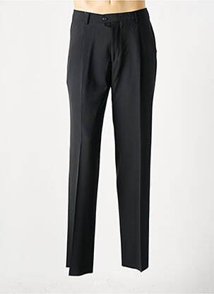 Pantalon droit taille à pinces taille normale noir DIPLOMATE homme