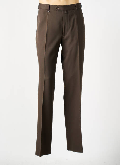 Pantalon droit marron KLOTZ pour homme