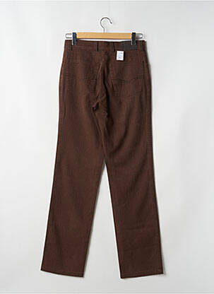 Pantalon droit tissage popeline taille normale marron CAFONE homme