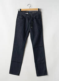 Jeans coupe droite fermeture zippée sous rabat boutonné taille normale bleu GNIOUS homme