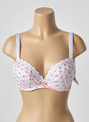 Soutien-gorge effet matière satinée haut soutien-gorge avec mousse de rembourrage amovible blanc AUBADE femme