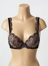 Soutien-gorge effet matière satinée haut soutien-gorge avec mousse de rembourrage amovible noir AUBADE femme