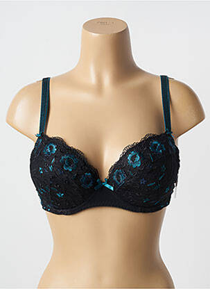 Soutien-gorge effet matière satinée haut soutien-gorge avec mousse de rembourrage amovible noir AUBADE femme