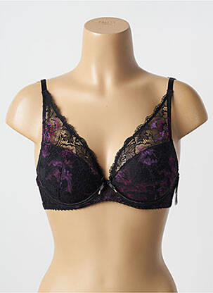 Soutien-gorge effet matière satinée haut soutien-gorge push-up noir AUBADE femme