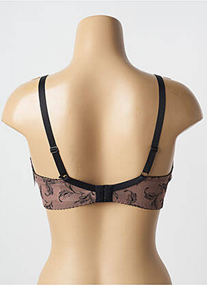 Soutien-gorge effet matière satinée haut soutien-gorge moulé marron AUBADE femme