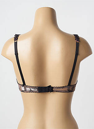 Soutien-gorge effet matière satinée haut soutien-gorge balconnet marron AUBADE femme