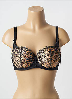 Soutien-gorge effet matière satinée haut soutien-gorge moulé noir AUBADE femme