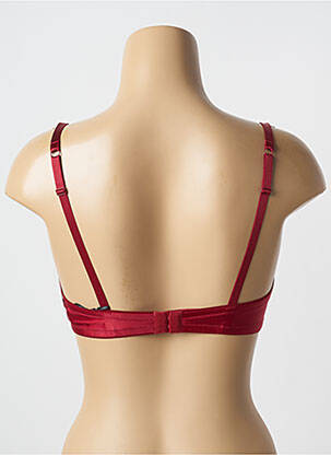 Soutien-gorge effet matière satinée haut soutien-gorge moulé rouge AUBADE femme