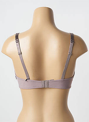 Soutien-gorge effet matière satinée haut soutien-gorge push-up gris AUBADE femme