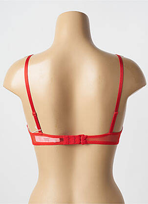 Soutien-gorge effet matière satinée haut soutien-gorge moulé rouge AUBADE femme