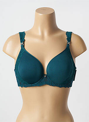 Soutien-gorge effet matière satinée haut soutien-gorge moulé vert AUBADE femme