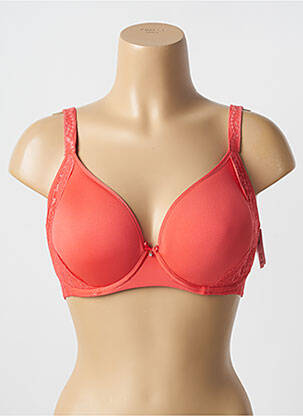 Soutien-gorge effet matière satinée haut soutien-gorge moulé orange AUBADE femme