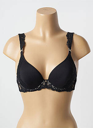 Soutien-gorge effet matière satinée haut soutien-gorge moulé noir AUBADE femme