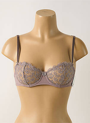 Soutien-gorge légère et transparente haut soutien-gorge emboitant gris AUBADE femme