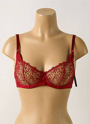 Soutien-gorge légère et transparente haut soutien-gorge emboitant rouge AUBADE femme