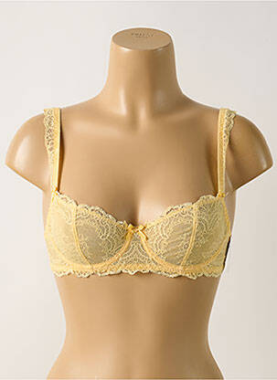 Soutien-gorge légère et transparente haut soutien-gorge emboitant jaune AUBADE femme