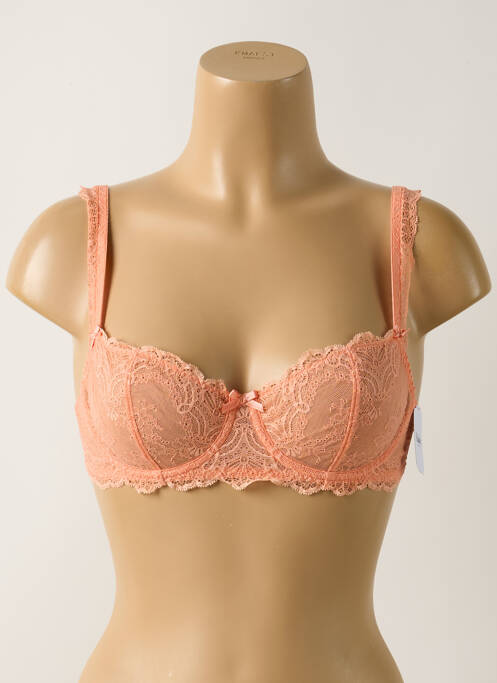 Soutien-gorge légère et transparente haut soutien-gorge emboitant orange AUBADE femme