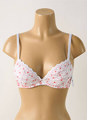 Soutien-gorge effet matière satinée haut soutien-gorge moulé blanc AUBADE femme