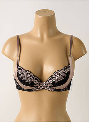 Soutien-gorge effet matière satinée haut soutien-gorge moulé noir AUBADE femme