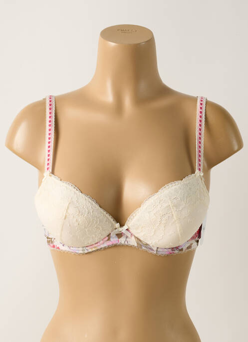 Soutien-gorge effet matière satinée haut soutien-gorge moulé blanc AUBADE femme