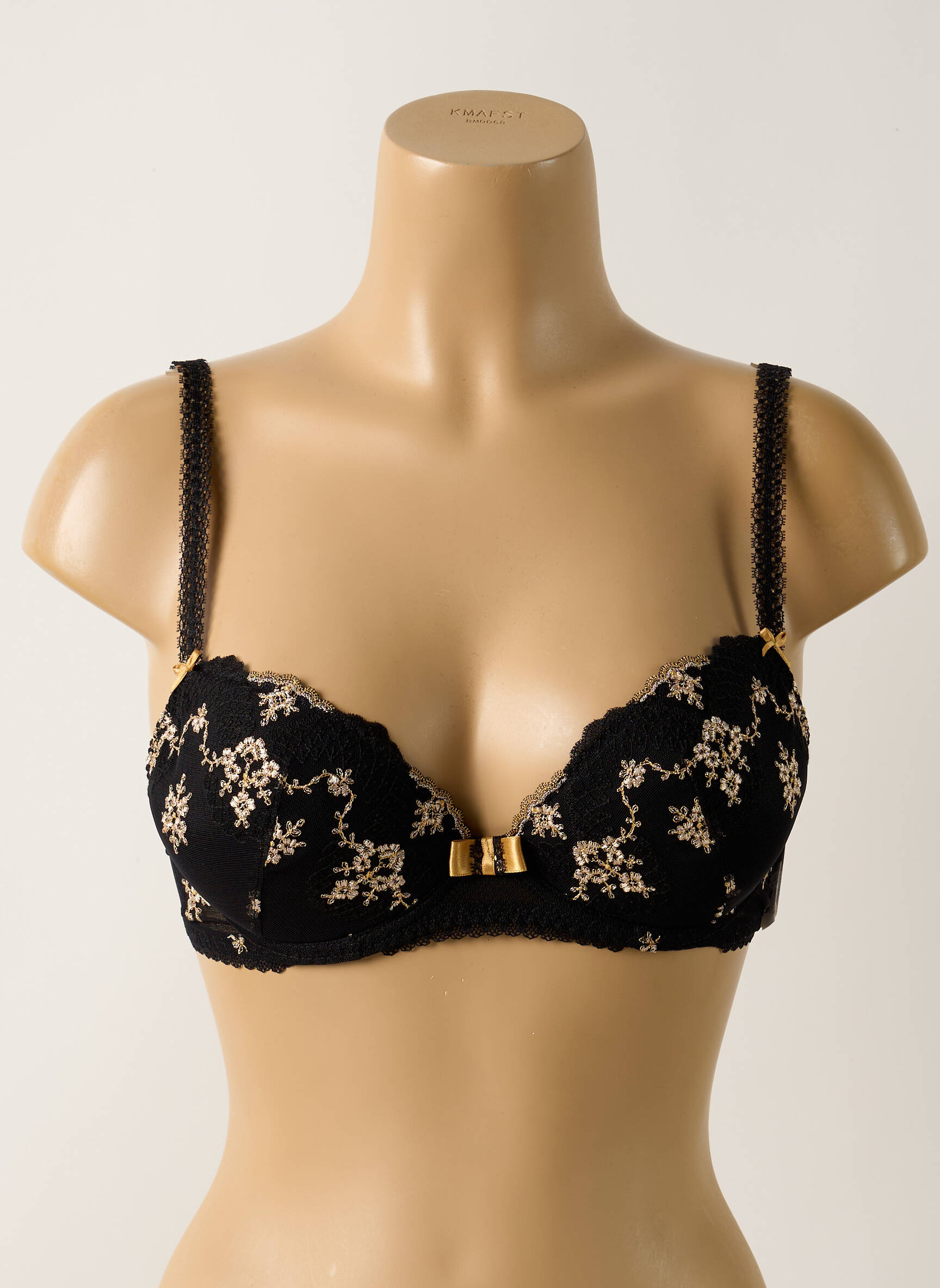 Soutien-gorge broderie haut soutien-gorge moulé noir AUBADE femme
