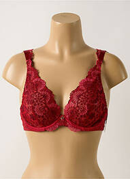 Soutien-gorge légère et transparente haut soutien-gorge emboitant rouge AUBADE femme