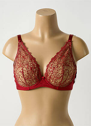 Soutien-gorge légère et transparente haut soutien-gorge emboitant rouge AUBADE femme