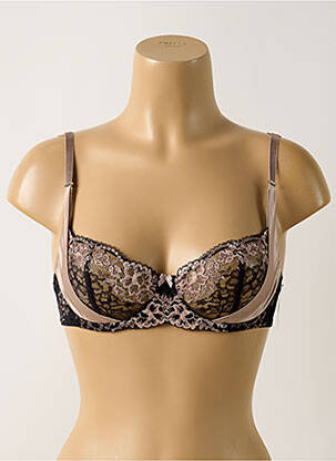 Soutien-gorge effet matière satinée haut soutien-gorge emboitant noir AUBADE femme