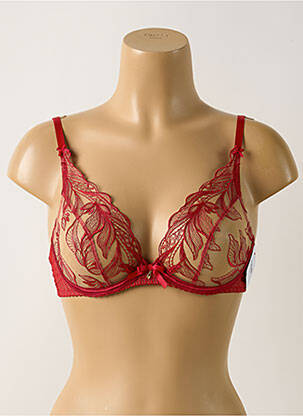 Soutien-gorge légère et transparente haut soutien-gorge emboitant rouge AUBADE femme
