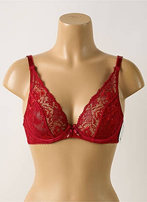 Soutien-gorge légère et transparente haut soutien-gorge emboitant rouge AUBADE femme