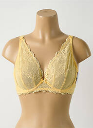 Soutien-gorge légère et transparente haut soutien-gorge emboitant jaune AUBADE femme