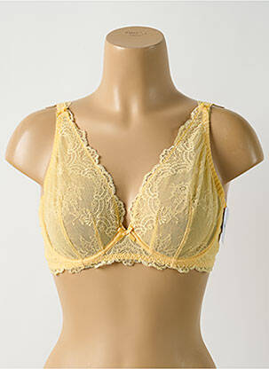 Soutien-gorge légère et transparente haut soutien-gorge emboitant jaune AUBADE femme