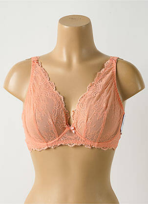 Soutien-gorge légère et transparente haut soutien-gorge emboitant orange AUBADE femme