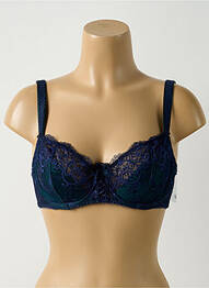 Soutien-gorge légère et transparente haut soutien-gorge emboitant bleu AUBADE femme
