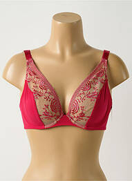 Soutien-gorge broderie haut soutien-gorge emboitant rose AUBADE femme