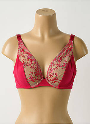 Soutien-gorge broderie haut soutien-gorge emboitant rose AUBADE femme