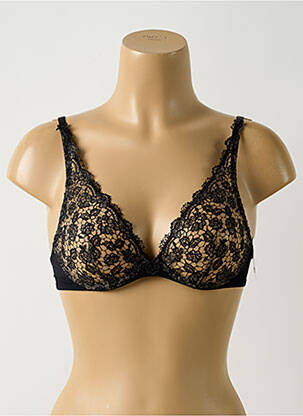 Soutien-gorge effet matière satinée haut soutien-gorge emboitant noir AUBADE femme
