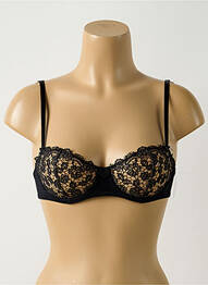 Soutien-gorge effet matière satinée haut soutien-gorge balconnet noir AUBADE femme