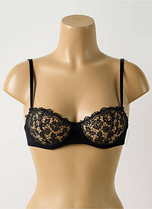 Soutien-gorge effet matière satinée haut soutien-gorge balconnet noir AUBADE femme