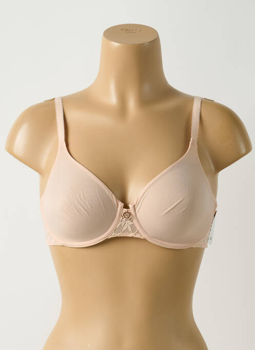 Soutien-gorge effet matière satinée haut soutien-gorge emboitant beige AUBADE femme