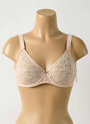 Soutien-gorge tissage dentelle haut soutien-gorge emboitant beige AUBADE femme