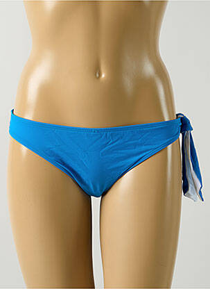 Bas de maillot de bain effet matière satinée culotte bleu AUBADE femme