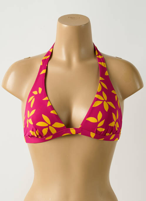 Haut de maillot de bain stretch haut soutien-gorge emboitant rose AUBADE femme