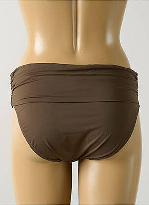 Bas de maillot de bain micro fibres culotte marron AUBADE femme
